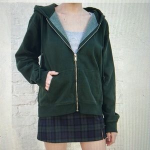 Green brandy zip up